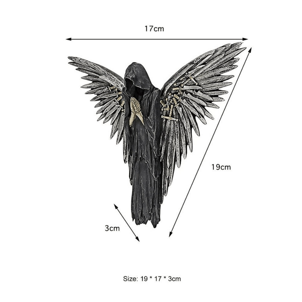BattleShade Krieger Skulptur aus Harz | Wanddeko & Halloween-Dekoration | Ornamente für Wohnzimmer & Heimdekoration