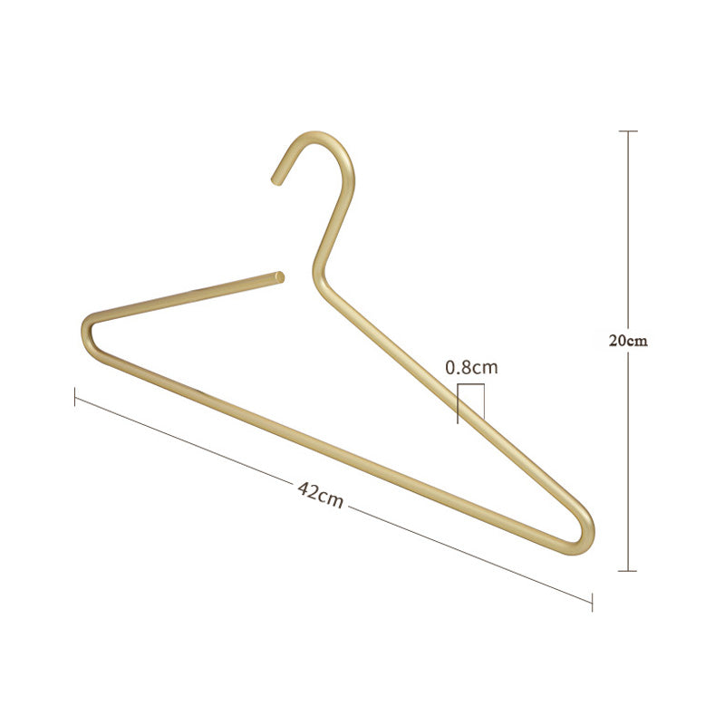 HangerLux Kleiderbügel Set aus Metall | Mattgold oder Silber | Nahtloser Kleiderschrank-Organizer | 5-teilig