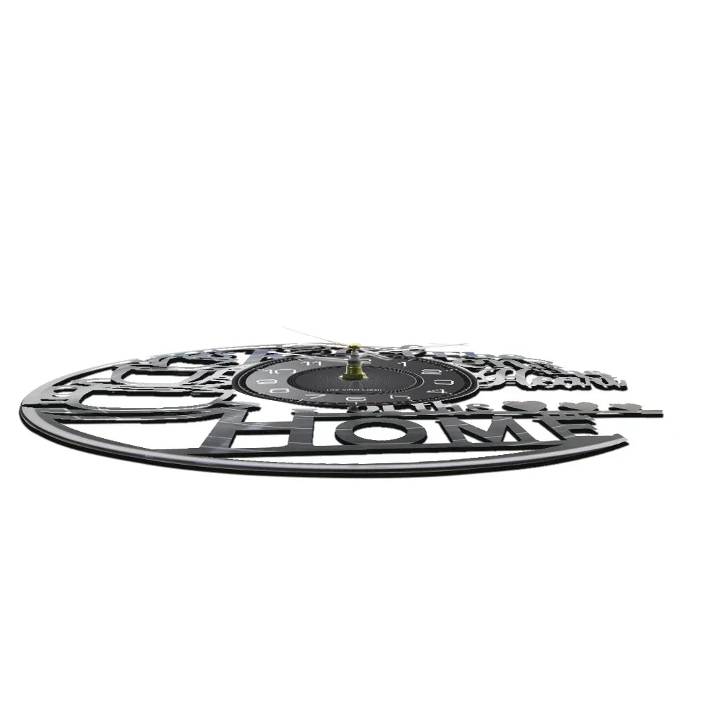 VinylTime Schallplatten Wanduhr | Modernes Design | Geräuschloser Zeitmesser für Küchen & Wohnzimmer | Stilvolle Dekoration