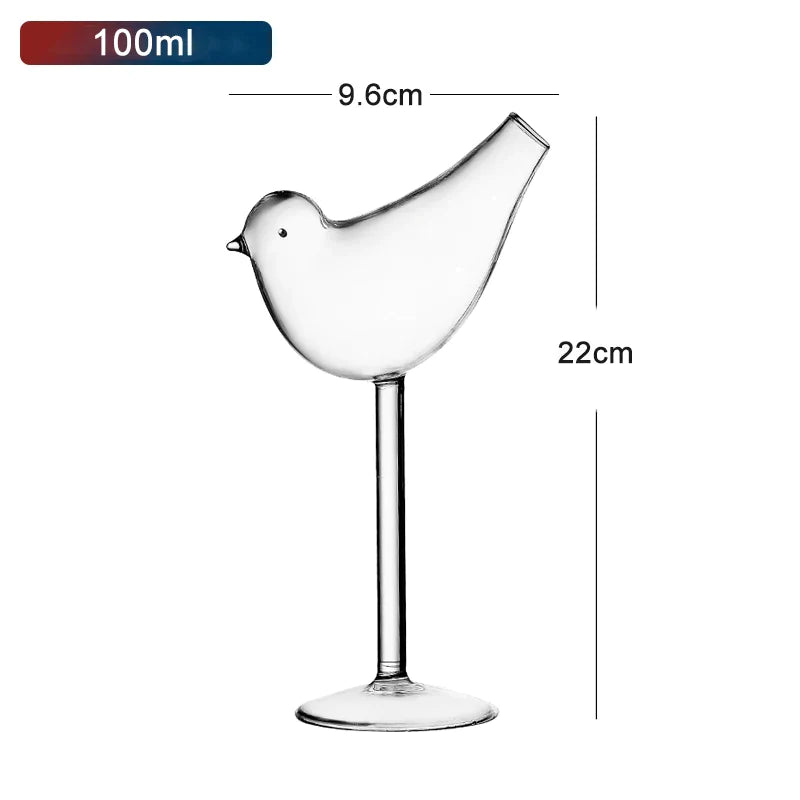 AquaSpirits Kreatives Cocktailglas | Transparentes Design mit Strohhalm | Pufffisch, Oktopus, Schwan & Vogel | Perfekt für Party & Bar