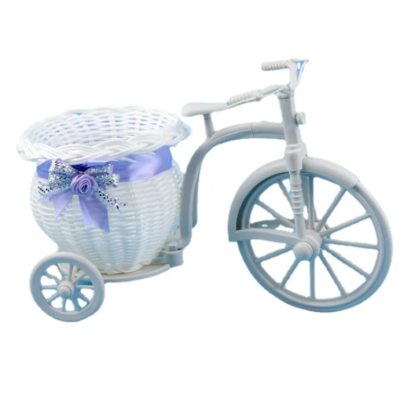 BlossomRide Dekoratives Fahrrad-Blumenkörbchen | Vintage Dreirad-Design | Perfekt für Hochzeitsdekorationen, Partys & Zuhause