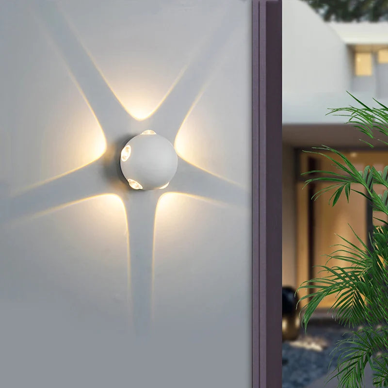 OrbLuxe Aluminium Kugelform Wandleuchte | LED Beleuchtung | Modernes Design | Dimmbar | Wanddeko