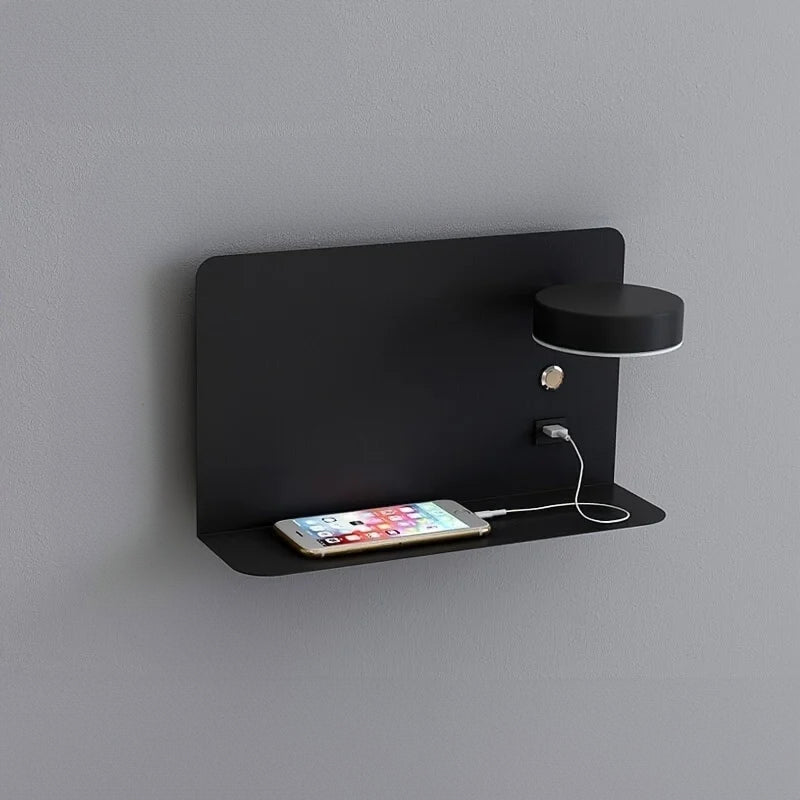 GlowFreya LED Nachttischlampe | Mit USB-Port | Modernes Design | Perfekt für Schlafzimmer & Büros