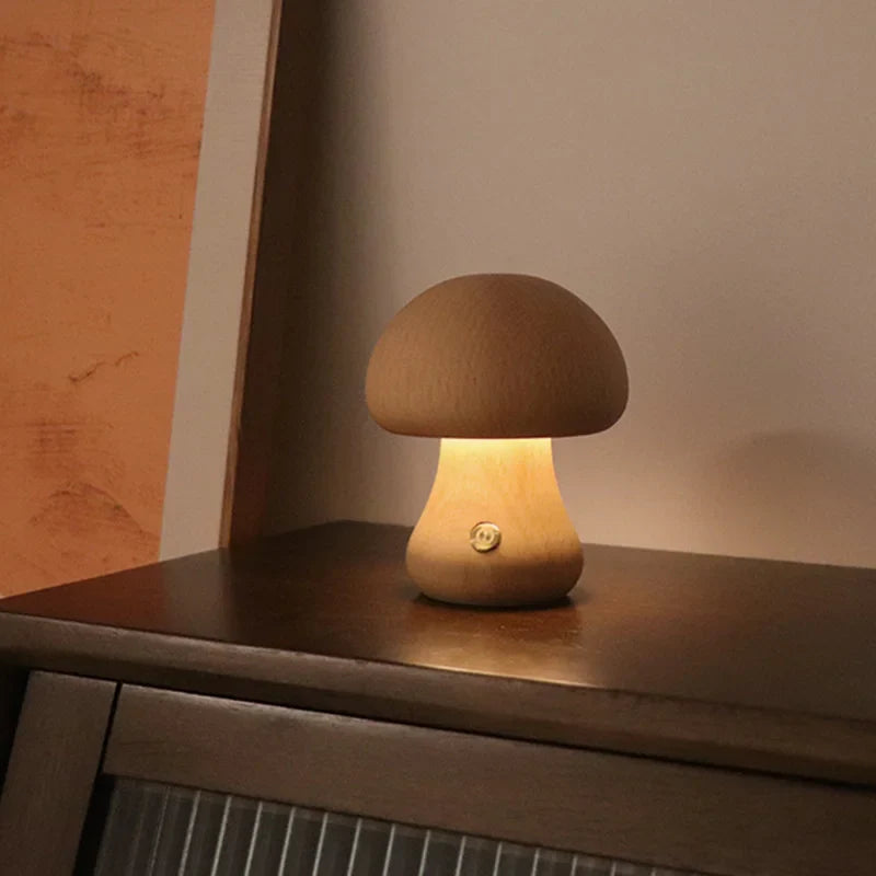 GlowMushroom Touch Lampe | Zauberhaftes Pilzdesign | Sanftes Licht | Moderne LED Tischlampe