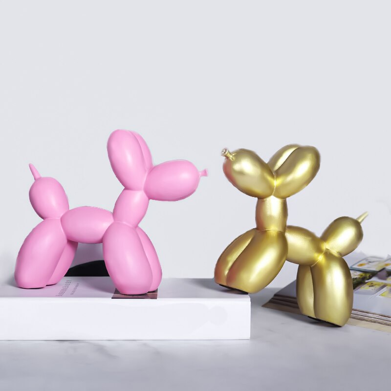 BalloonPaws Harz Hund Dekofigur | Nordischer Stil | Wohnzimmer & Kinderzimmer Dekoration | Geschenkidee