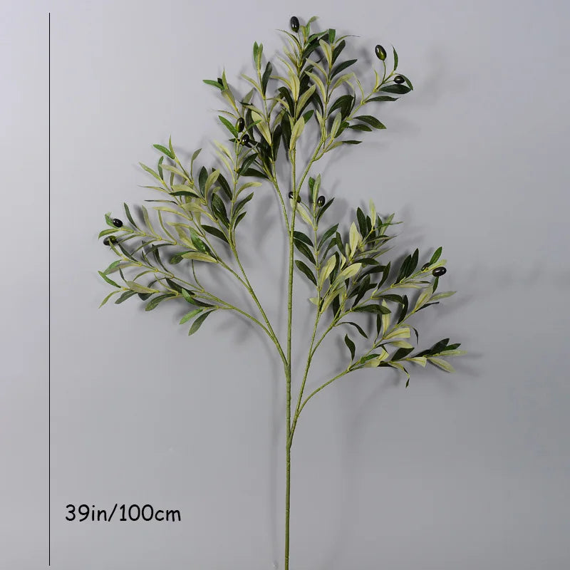Olivio Künstliche Olivenbaum-Zweige | Realistische Deko-Zweige | Perfekte Ergänzung für Zuhause & Events