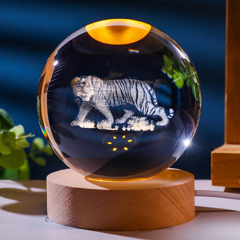 AstroLumea Zodiac Crystal Sphere | LED Nachtlicht | Deko & Feng Shui Inspiration