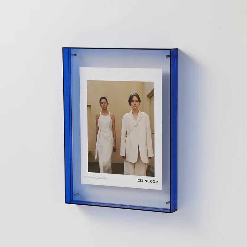 FrameLuxe Doppelseitiger Acrylfoto-Rahmen | Transparent & Modern | Magnetisch | Ideal für Zuhause & Büro