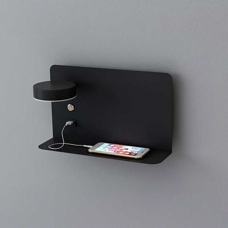 GlowFreya LED Nachttischlampe | Mit USB-Port | Modernes Design | Perfekt für Schlafzimmer & Büros