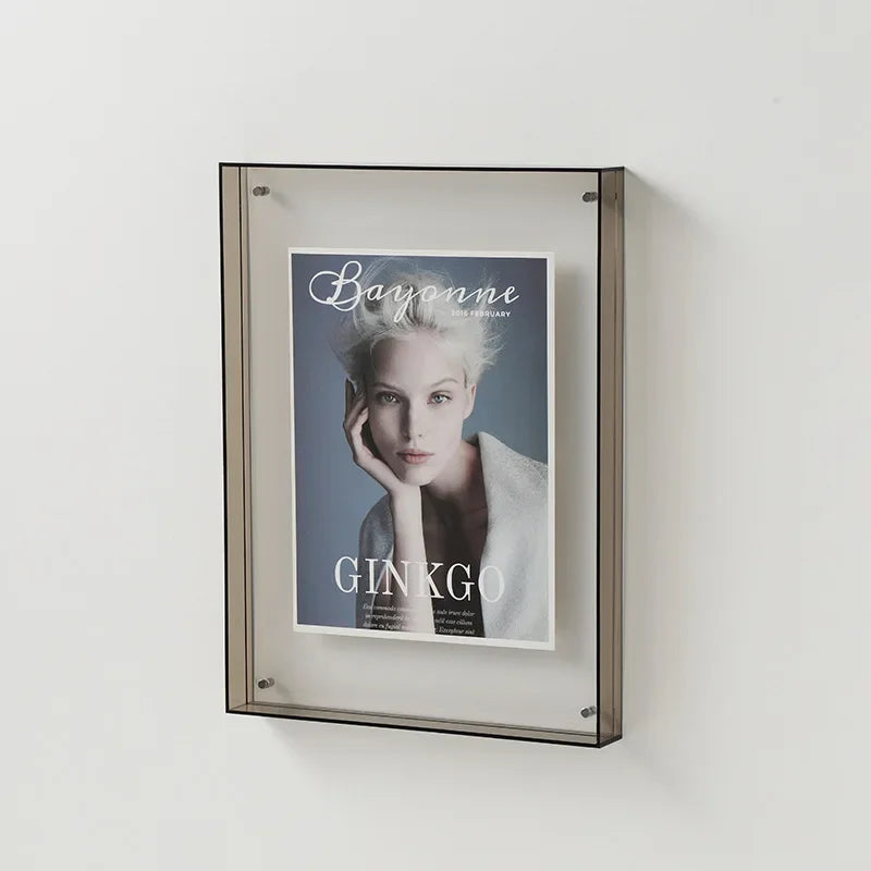 FrameLuxe Doppelseitiger Acrylfoto-Rahmen | Transparent & Modern | Magnetisch | Ideal für Zuhause & Büro