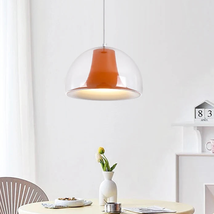 Glasya Halbkreisförmige Quallen Glas Pendelleuchte | Elegante Beleuchtung | Modernes Design | Deko für Zuhause