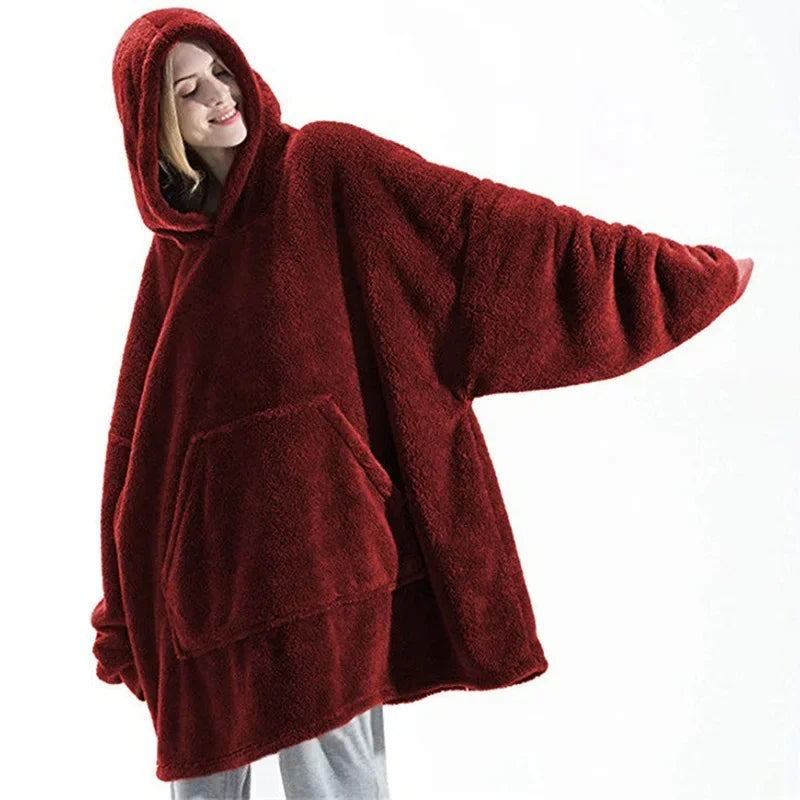SnugCover Fleece-Deckenpullover | Kuschelig & Bequem | Perfekt für Zuhause & Unterwegs | In vielen Farben erhältlich