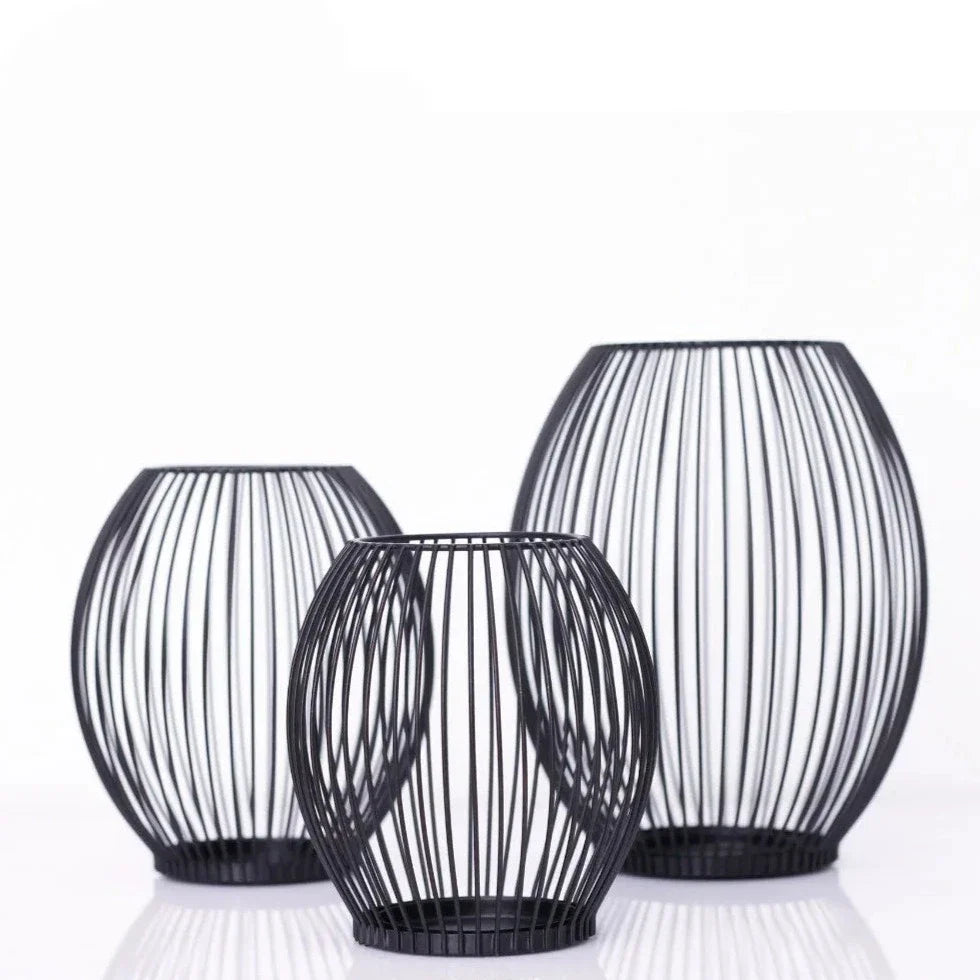 GlowIron Eleganter Eisen-Kerzenhalter | Moderner Kerzenständer | Dekoration für Zuhause