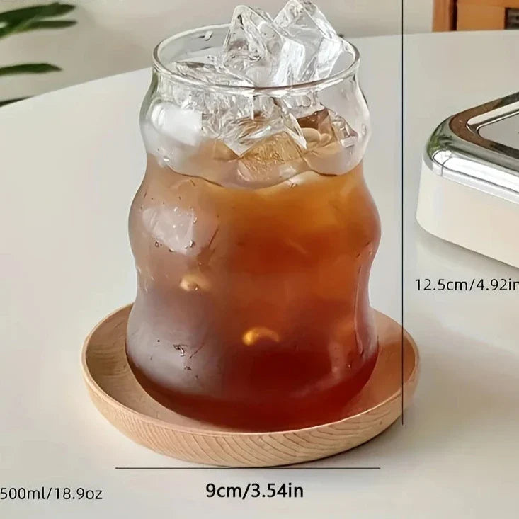 ThermaTumbler Hitzebeständige Gläser Set | 4-teilig | Geriffeltes Design | Doppelwandig | Stilvolle Trinkgläser