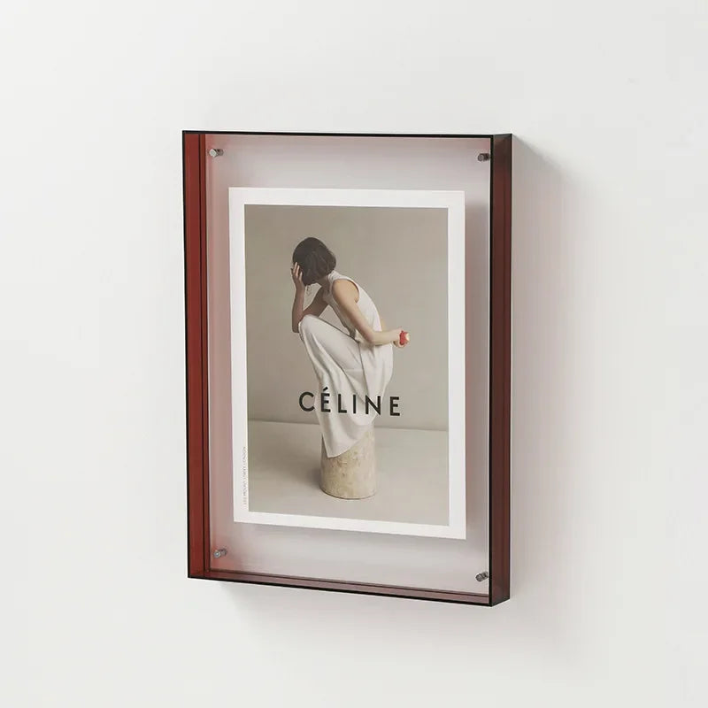 FrameLuxe Doppelseitiger Acrylfoto-Rahmen | Transparent & Modern | Magnetisch | Ideal für Zuhause & Büro