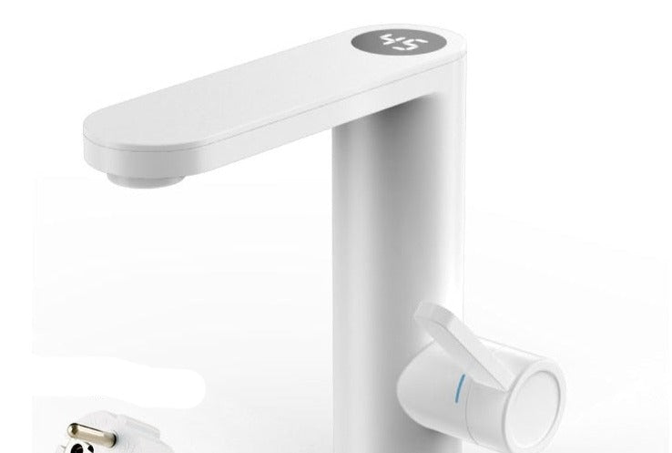 ThermoFlow Elektrischer Wasserhahn mit Heizfunktion | Sofort heißes Wasser | Energiesparend | Modernes Design