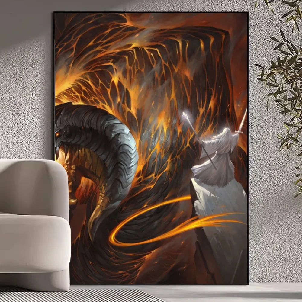 RingLord Film Poster Set | Wandbilder im epischen Stil | Kunst-Drucke für Wohnzimmer & Heimdekoration