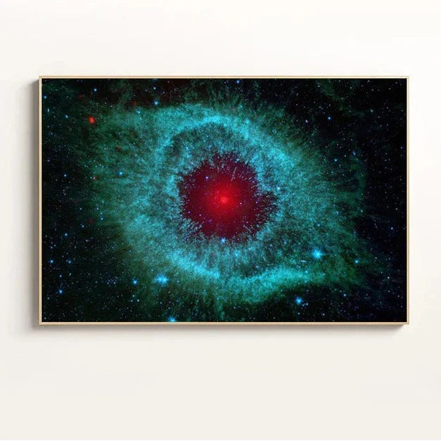 StarNova Nebula Leinwand | Moderne Wandkunst | Hochwertige Galaxie-Drucke | Dekoration für Zuhause