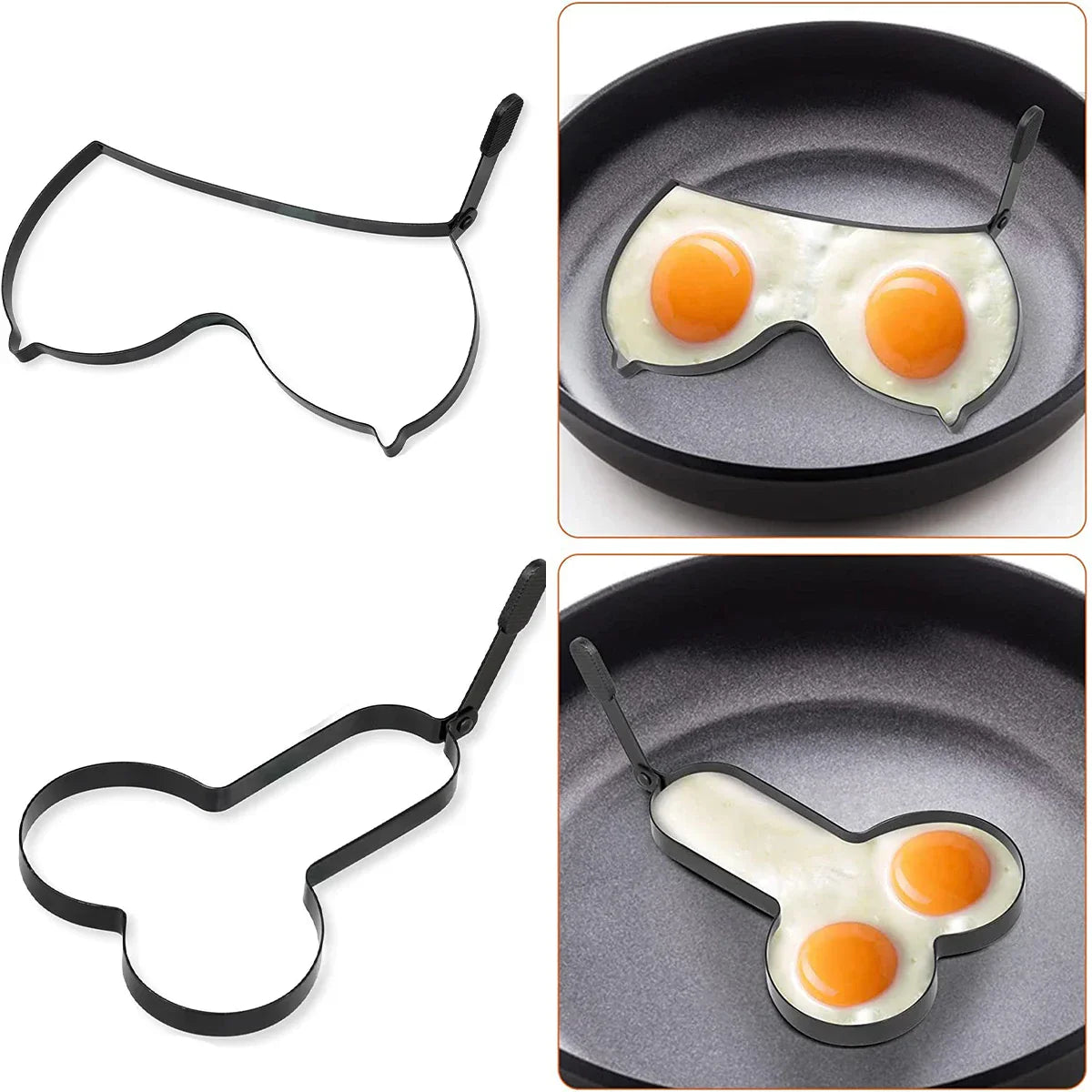 EggCraft Eierbratset | Kreative Formen für perfektes Frühstück | Antihaft | Einfach zu Reinigen