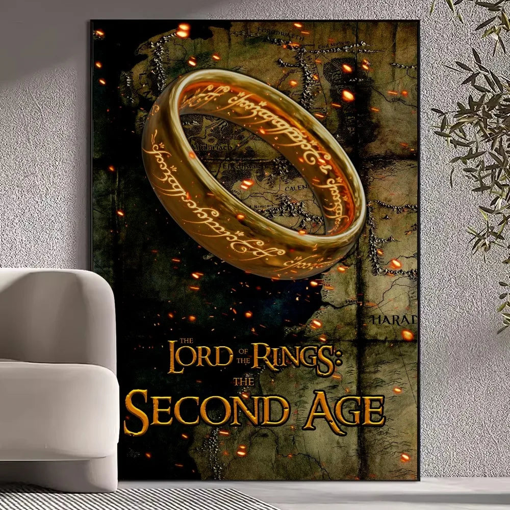 RingLord Film Poster Set | Wandbilder im epischen Stil | Kunst-Drucke für Wohnzimmer & Heimdekoration