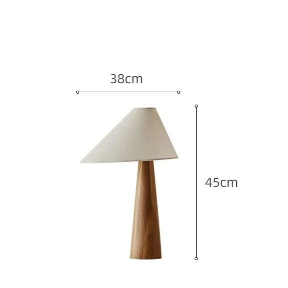 TriadGlow Holz Tischlampe | Skandinavisches Design | Dimmbar | Dekor für Zuhause und Büro