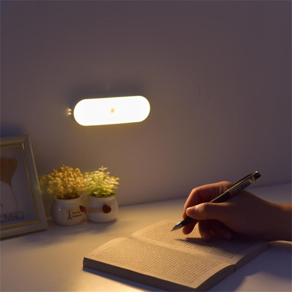 LumiBeam LED Wandlampe mit Bewegungsmelder | USB Wiederaufladbar | Kabellos | Energiesparend | Modernes Design