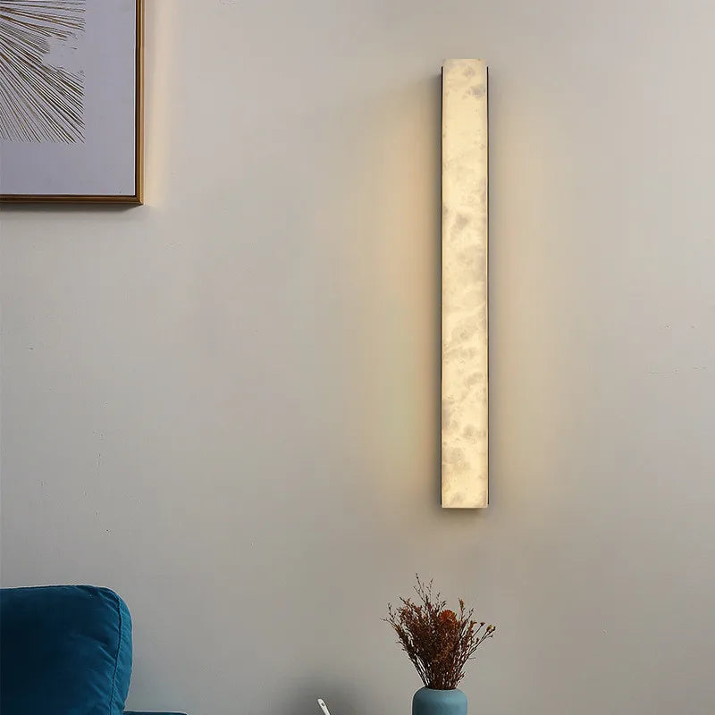 IllumaStone Marmor LED Wandlicht | Stilvolle Streifenleuchte | Modernes & Luxuriöses Design | Dekorative Beleuchtung