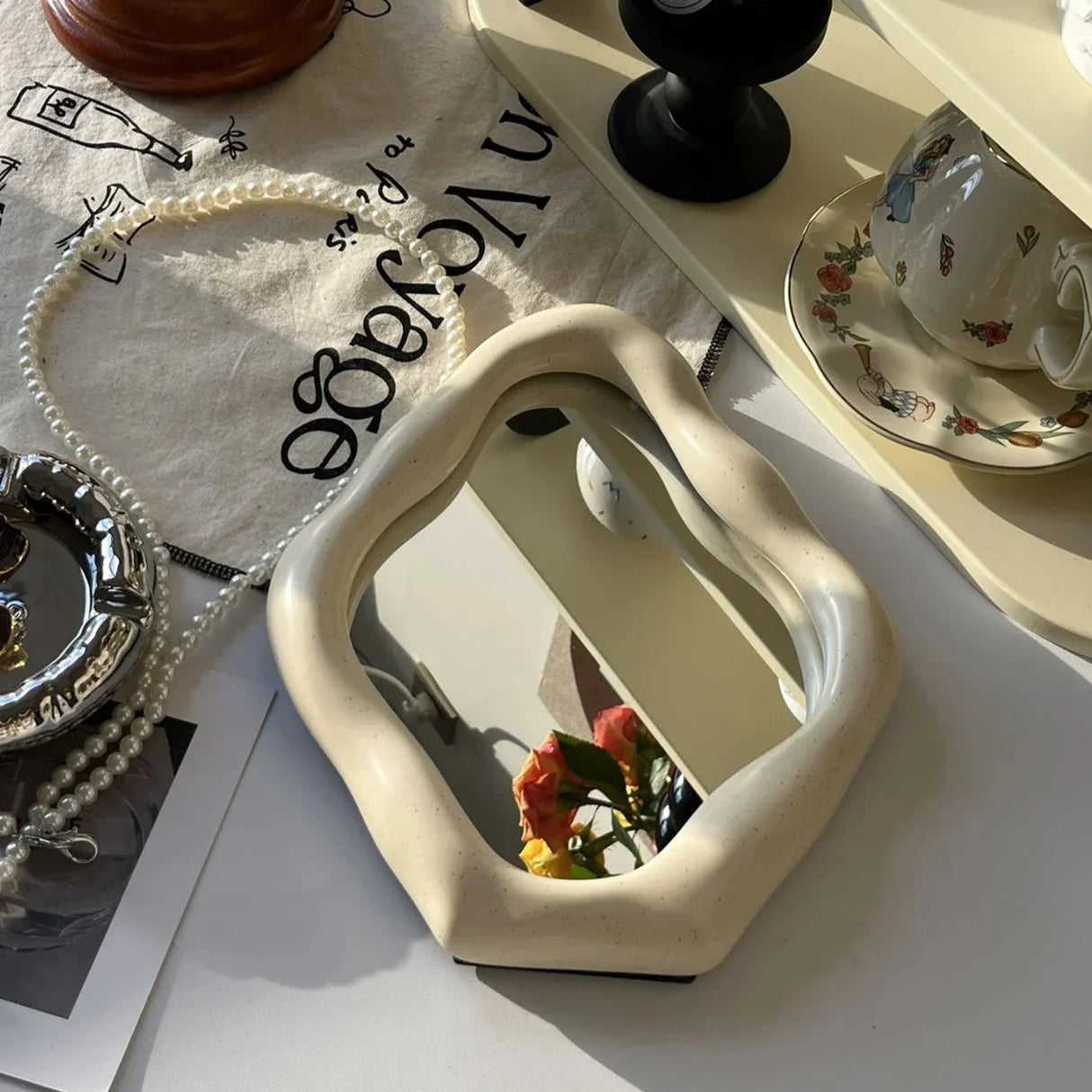 ZenForm Wabi-Sabi Wandspiegel | Minimalistisches Design | Dekor für Wohnzimmer und Schlafzimmer