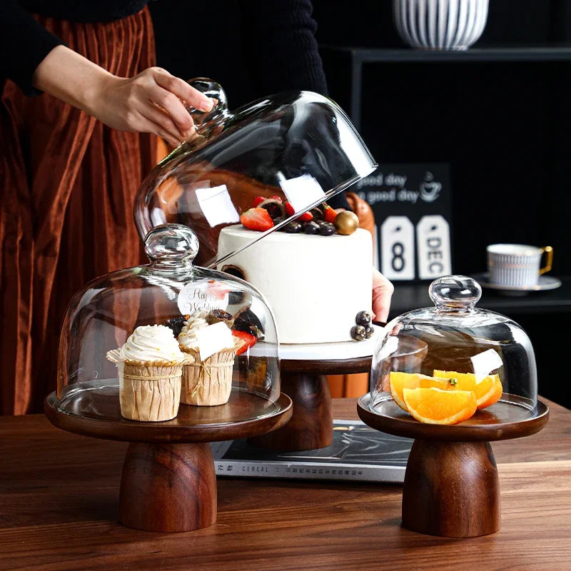 AcaciaLuxe Premium Holzständer | Nachhaltiges Akazienholz | Stilvolle Dekoration | Praktische Aufbewahrung