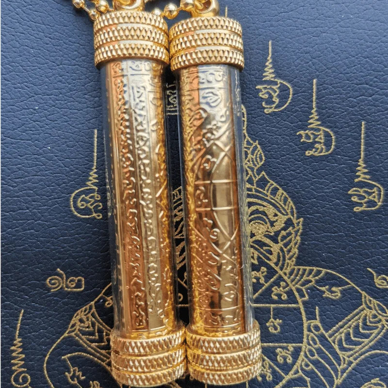 BuddhaCharm Thailändische Friedensplakette | Tempel-Talisman für Schutz & Harmonie | Spirituelle Dekoration für Zuhause