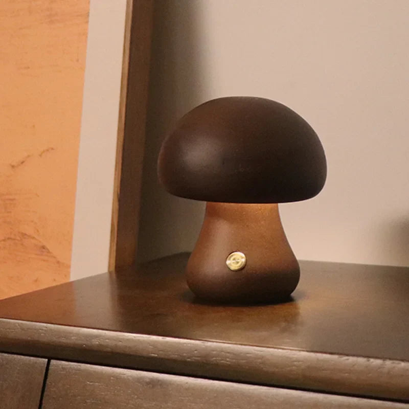 GlowMushroom Touch Lampe | Zauberhaftes Pilzdesign | Sanftes Licht | Moderne LED Tischlampe