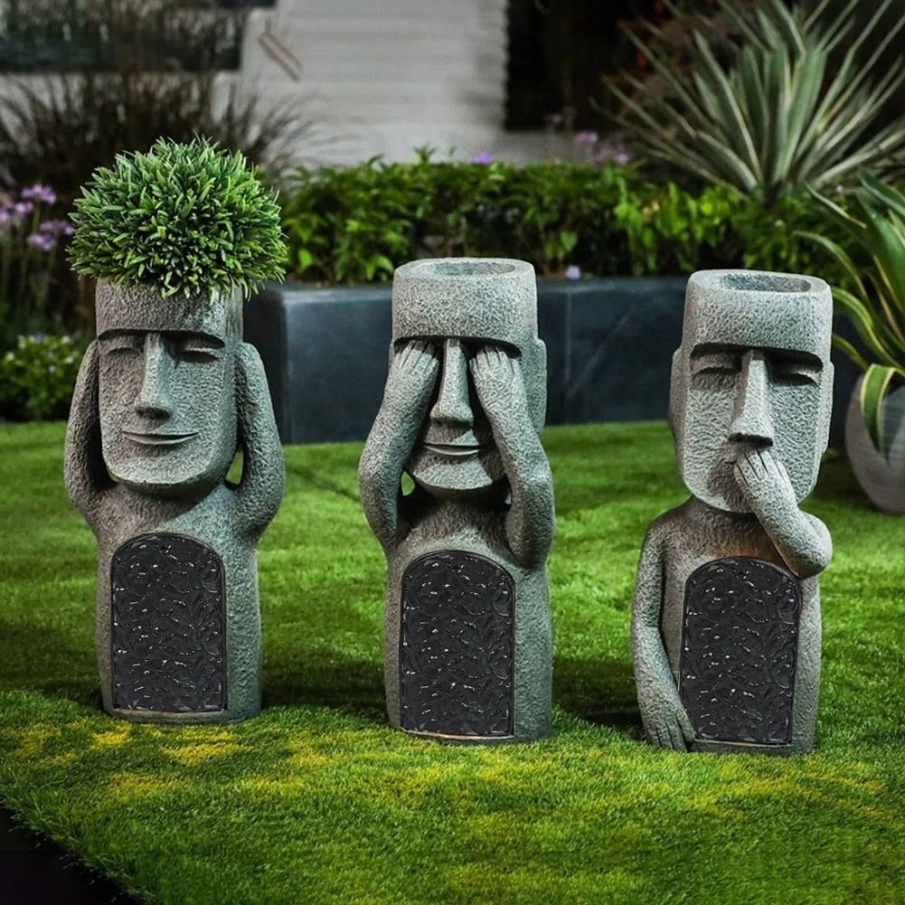 GardenGlo Elegance Gartenstatuen | Witterungsbeständige Skulpturen | Garten Deko | Einzigartige Akzente für Ihren Außenbereich