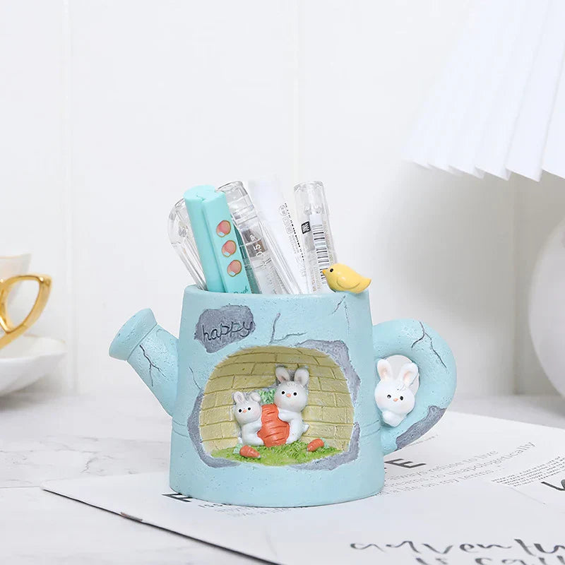 BloomBuddy Gießkanne Pflanztopf | Tierisches Blumentopf-Ornament für Sukkulenten & Pflanzen | Feengarten & Tischdekoration