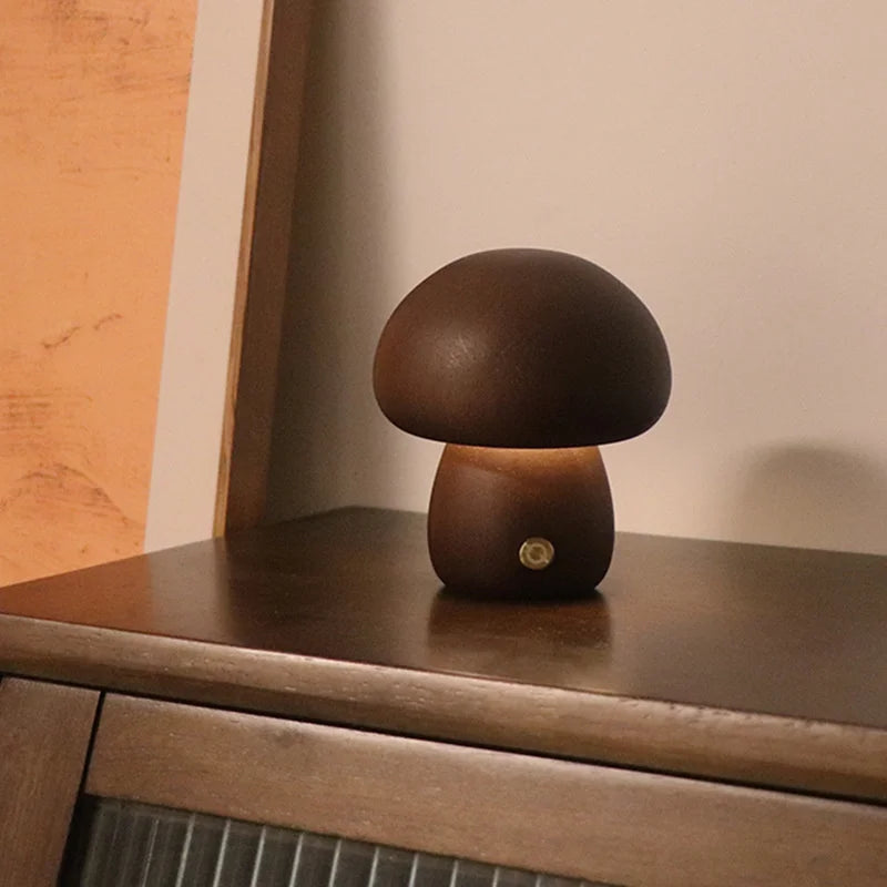 GlowMushroom Touch Lampe | Zauberhaftes Pilzdesign | Sanftes Licht | Moderne LED Tischlampe