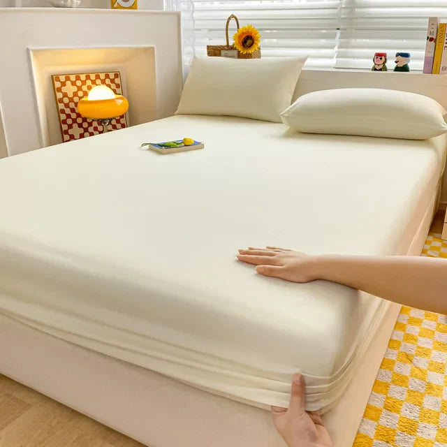 SoftHaven Baumwolle Matratzenschoner | Gummiband-Spannbettlaken | Waschbar | King & Queen Größen | 1 Stück