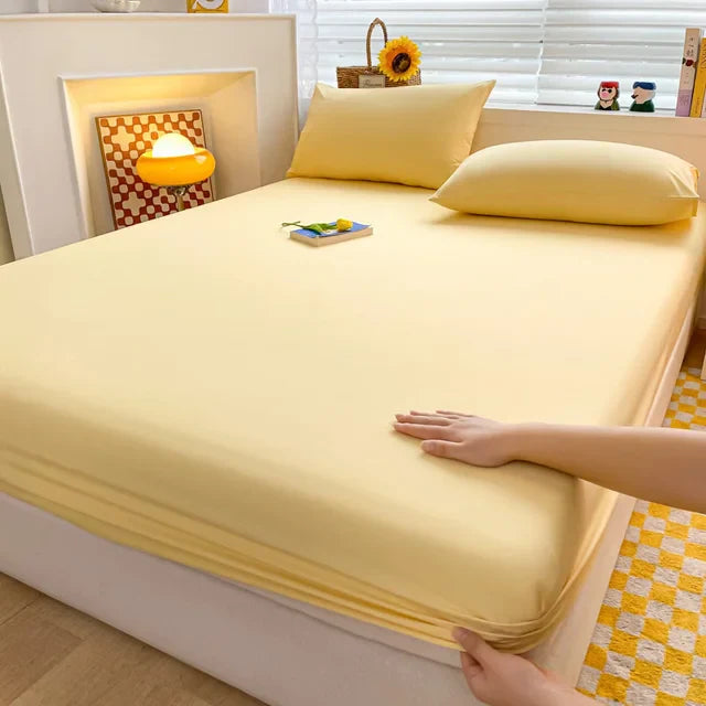 SoftHaven Baumwolle Matratzenschoner | Gummiband-Spannbettlaken | Waschbar | King & Queen Größen | 1 Stück