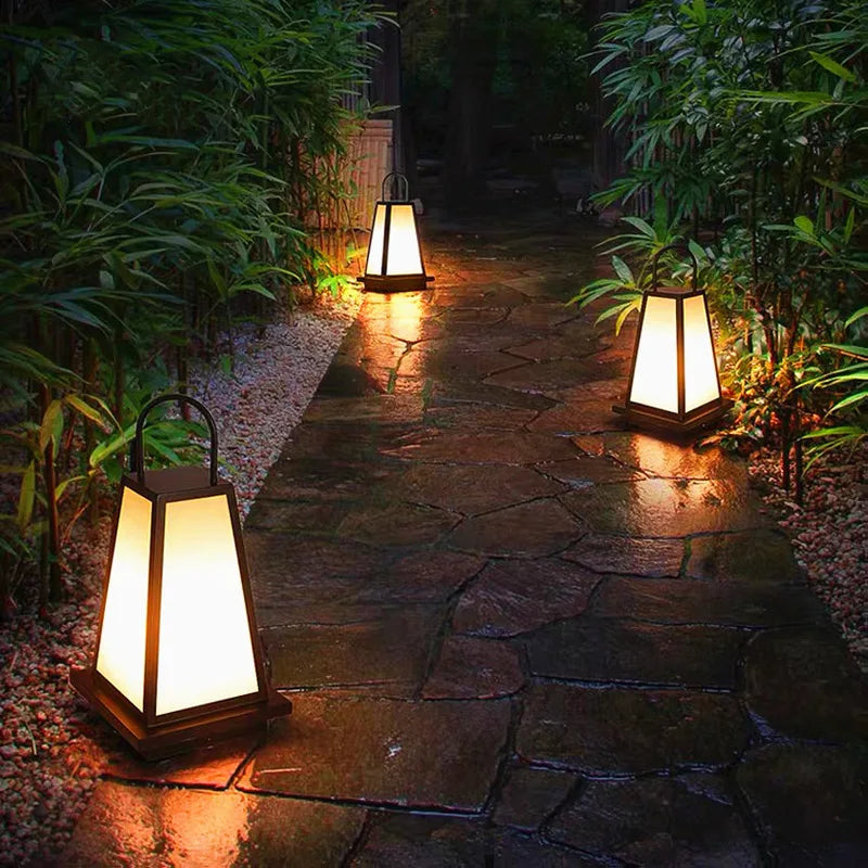 LumiVance Rasenlaterne | Wasserdichte Solarlaterne | Kabellose Gartenleuchte | Außenbeleuchtung für Hof und Terrasse