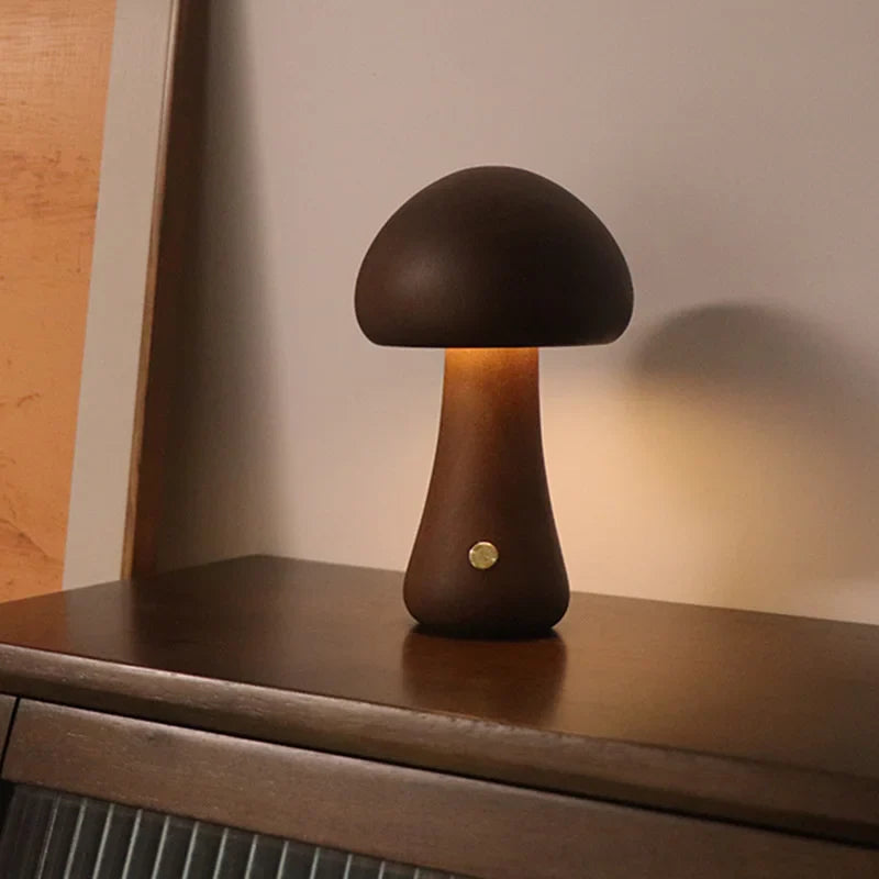 GlowMushroom Touch Lampe | Zauberhaftes Pilzdesign | Sanftes Licht | Moderne LED Tischlampe