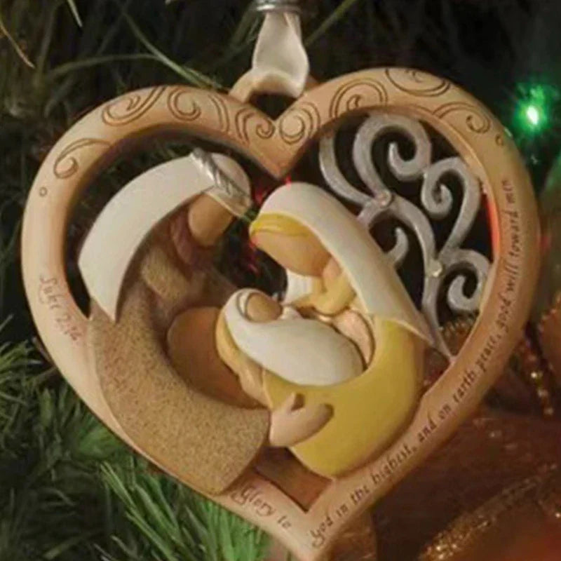 SerenityArt Heilige Familie Statue | Hochzeitsgeschenk | Dekorative Figur | Weihnachtsdekoration & Heimdeko