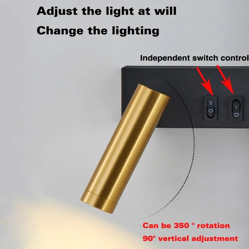 AuroraGleam Nordic Wandleuchte | Moderne LED-Wandlampe für Schlafzimmer & Wohnzimmer | Stilvolle Innenbeleuchtung