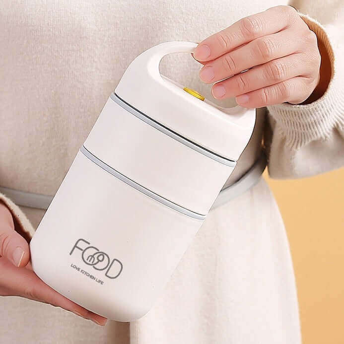 LunchBuddy Premium Mittagsbox | Auslaufsicher & Nachhaltig | Bento-Box mit Fächern | Ideal für Arbeit & Schule