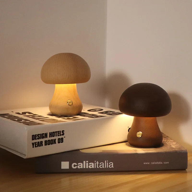 GlowMushroom Touch Lampe | Zauberhaftes Pilzdesign | Sanftes Licht | Moderne LED Tischlampe
