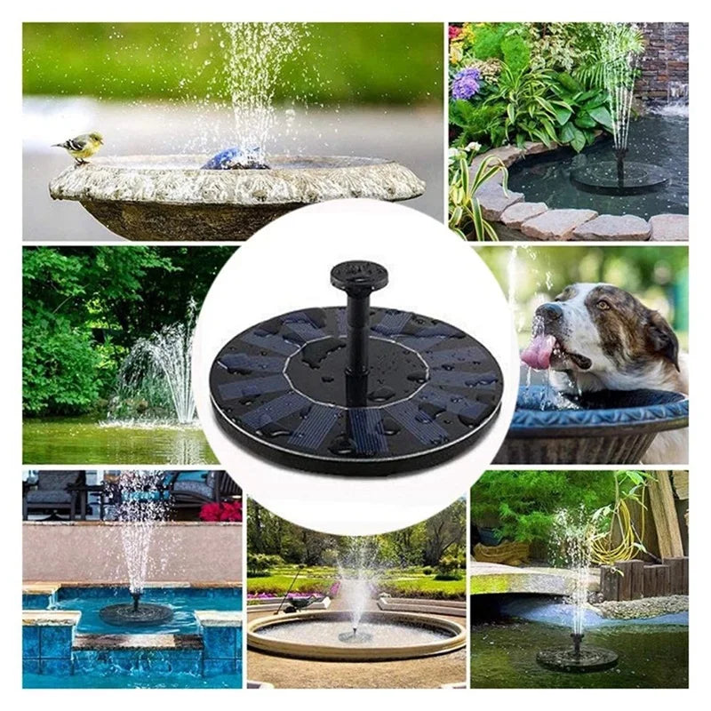 SolarSpring Vital Solarbrunnen | Schwimmende Teichpumpe | Gartendeko | Solar-Wasserspiel für Außen