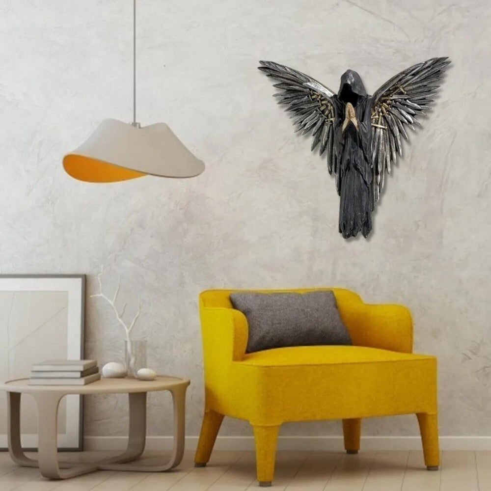 BattleShade Krieger Skulptur aus Harz | Wanddeko & Halloween-Dekoration | Ornamente für Wohnzimmer & Heimdekoration