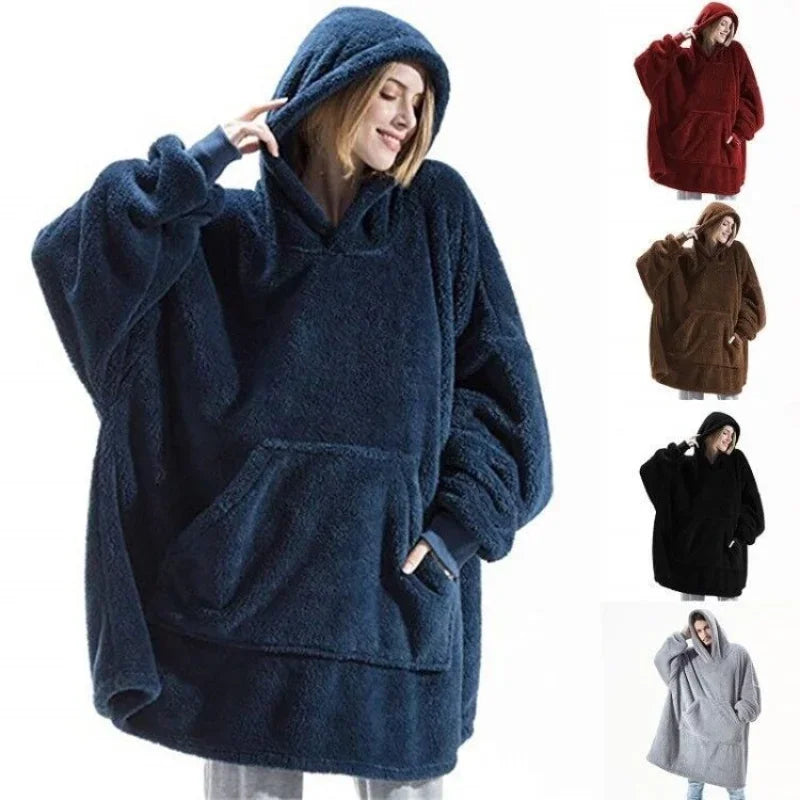SnugCover Fleece-Deckenpullover | Kuschelig & Bequem | Perfekt für Zuhause & Unterwegs | In vielen Farben erhältlich