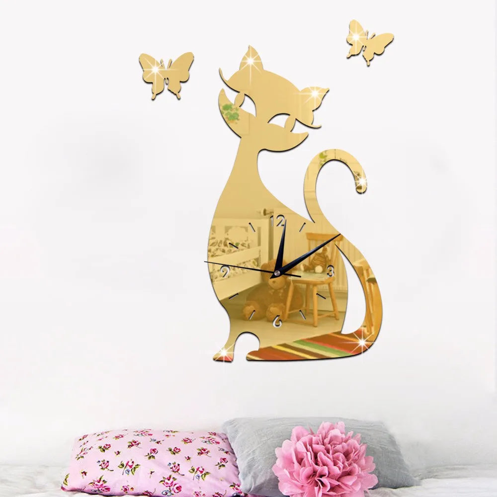 TickTale Kinderzimmer Wanduhr | Kreative Uhr mit süßem Design | Stille Wanduhr für Schlafzimmer & Spielzimmer