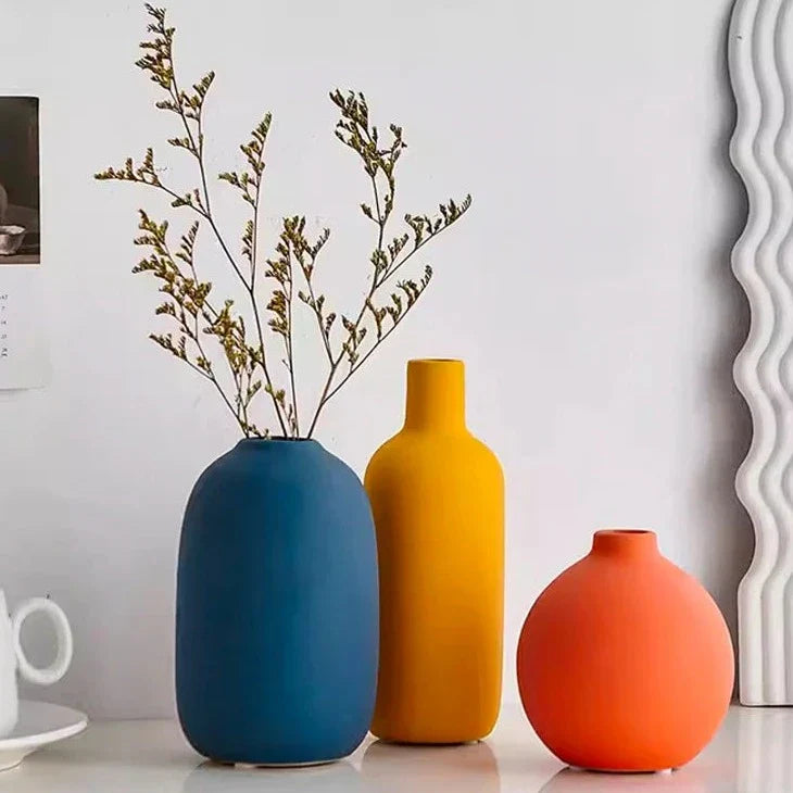 CeramiNord Nordic Design Keramikvasen | Minimalistische Dekoration | Stilvolle Vasen für Zuhause