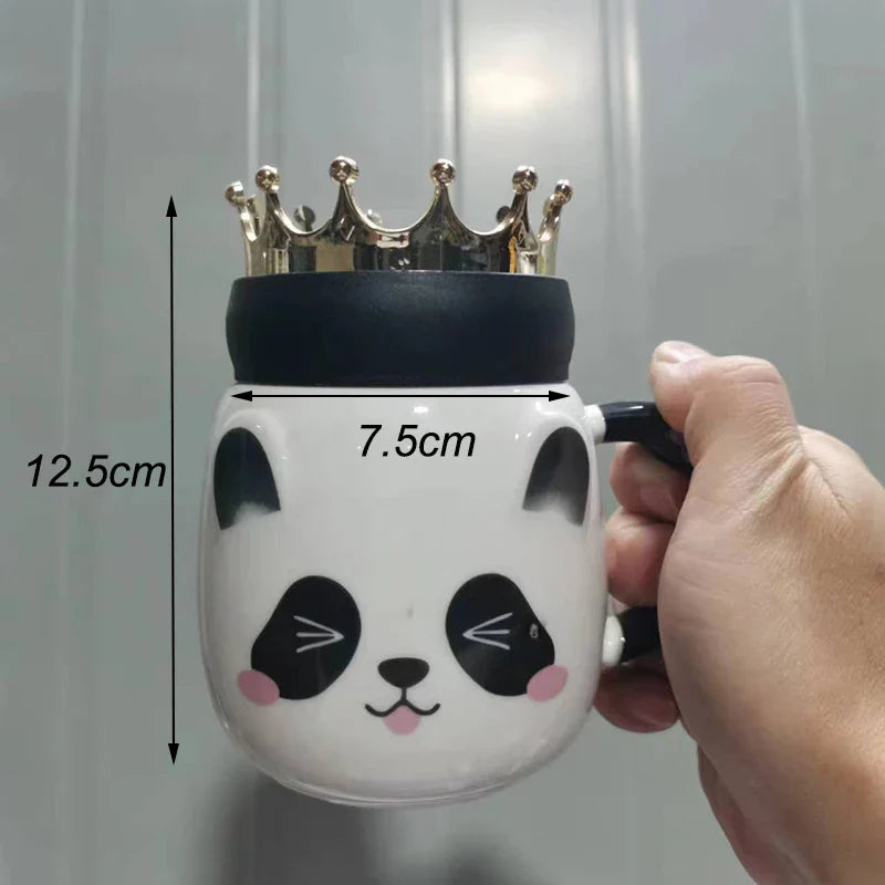 CupBuddy Niedliche Cartoon-Keramiktasse | Kaffeetasse & Milchteebecher | Frühstückstasse als Geschenkidee & Trinkgeschirr