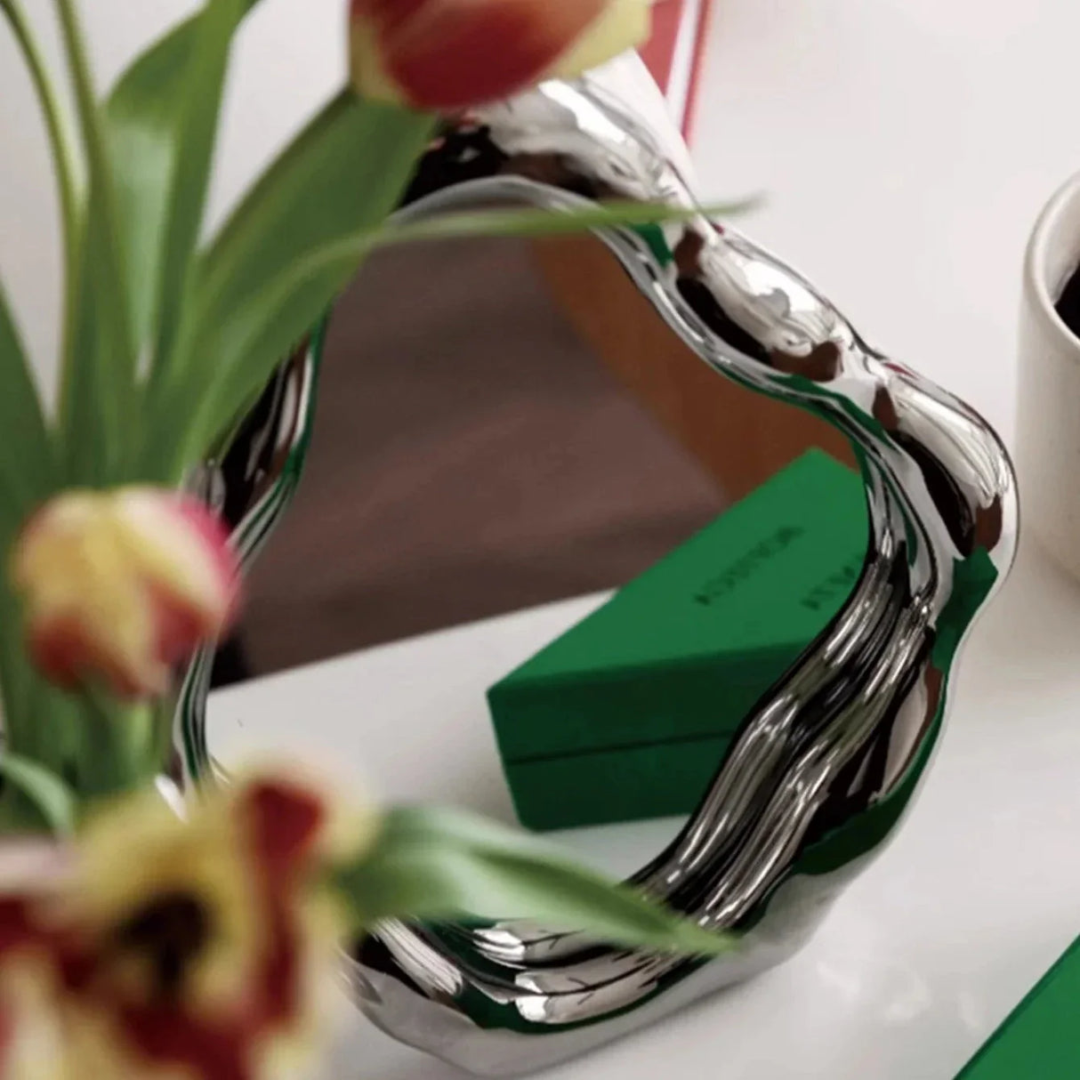 ZenForm Wabi-Sabi Wandspiegel | Minimalistisches Design | Dekor für Wohnzimmer und Schlafzimmer