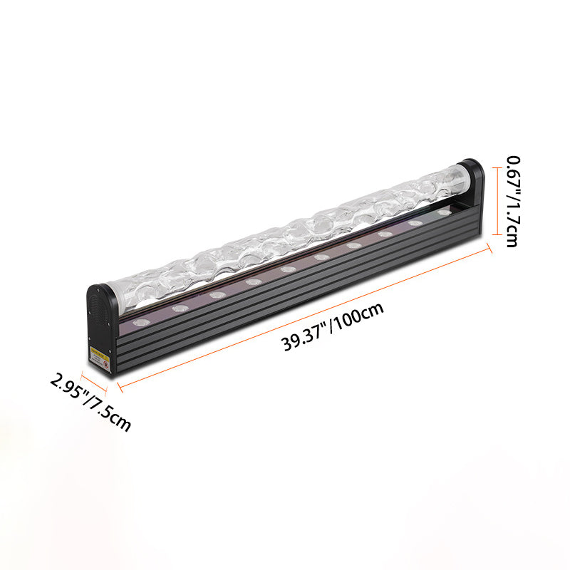 LumaRipple Art Deco LED Stehlampe | Aluminium & Acryl | Wasserdesign | Stimmungslicht für Wohnzimmer